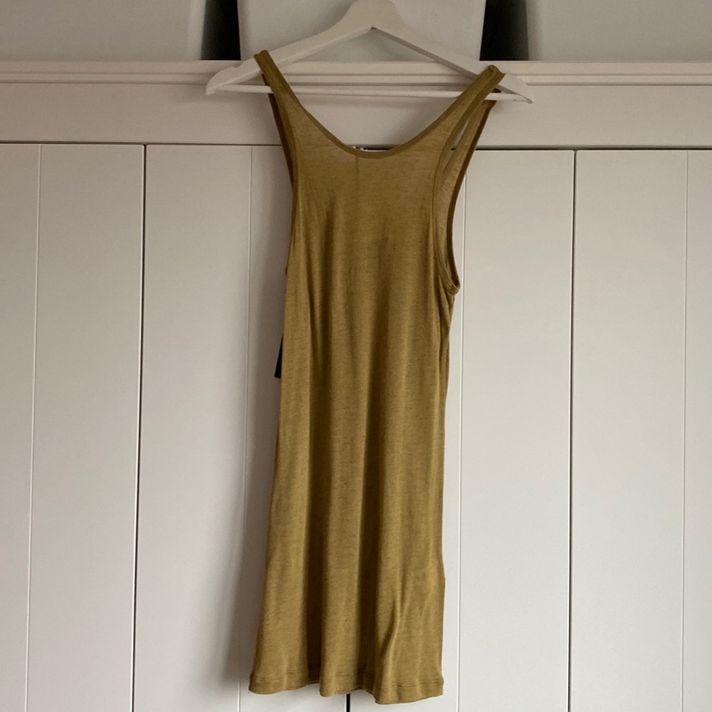 Green tank top from organic cotton
